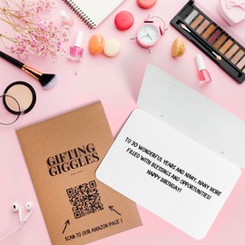 GIFTING GIGGLES 30th Birthday Card for Women - for Bestie, Best Friend, Sister, Daughter, Granddaughter - Bday Card for her, female - Big 3D Size w/Pop up Letters [9 inch x 6 inch]