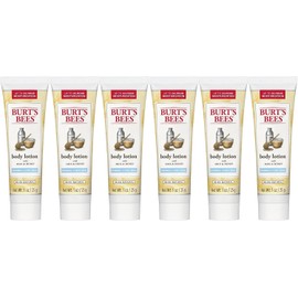 Burt's Bees Loción corporal de , leche y miel nutritivas naturales, 1 onza (Paquete de 6)