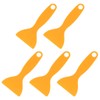 TEHAUX 25pcs Plastic Scraper, Portable Yellow Plastic Putty, Car Film