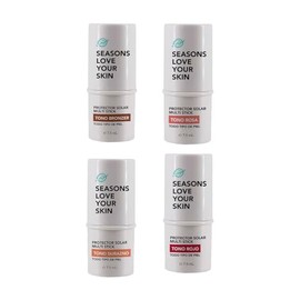 Seasons love your skin Kit Multi Stick con Color FPS 50 | Bronzer, Durazno, Rojo y Rosa | Rubor, Labial y Sombra