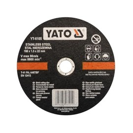 Stainless Steel Cutting Disc 180 x 1.5 x 22 mm