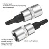 sourcing map 3pcs T20 Torx Bit Socket 1/4" Square Drive