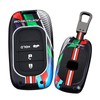 HIBEYO 3 Button Key Fob Cover Compatible with Honda Civic