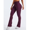 YEOREO Mini Flare Leggings Womens Workout Butt Lifting Legging Hidden