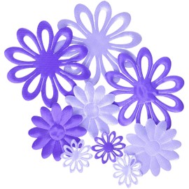 Craftime AC0130V Colour Connection FAB Flowers, Purple