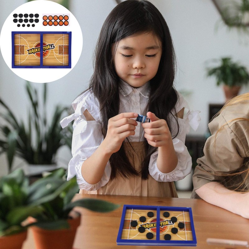 Kisangel 1 Set Fast Sling Puck Game Tabletop Board Game