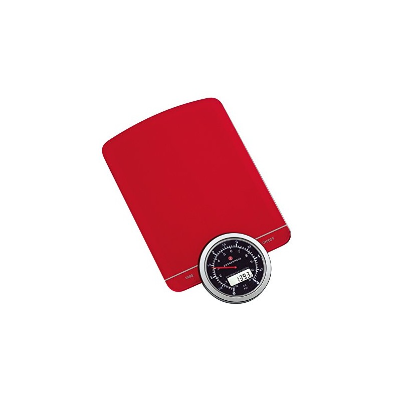 Zassenhaus Retro báscula de cocina digital, Rojo, 1
