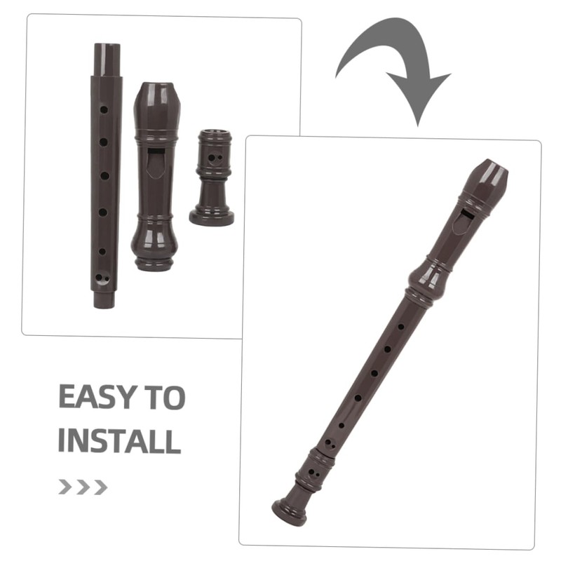 Levemolo 2 Sets Student Flute Clarinet Portable Lightweight Wind Instrument