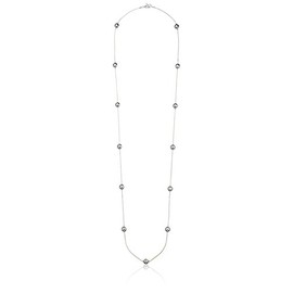 Napier "Spheres Silver-Tone Strand Station Necklace, 42"