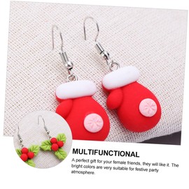 NOLITOY Elegant Xmas Earrings for Women 3 Pack Ear Studs Pendants Chic Ear Decors