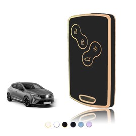 TOOMUME Key Cover, Car Key Case Card Suitable for Renault Scenic Clio Laguna Megane Zoe Captur Duster Espace Fluence Koleos Kadjar Logan, Key Cover Protection Key Case – Smart Key