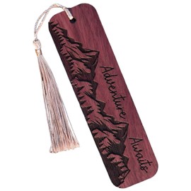 Livin Harmony Nature Mountain Bookmarks for Men, Boys, & Everyone! - Wooden Bookmarks for Book Lovers, Ideal Book Markers for Men - Unique Wood Adventure-themed Book mark Cool Unusual Gift for Men
