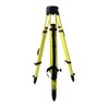 Fiberglass Surveying Tripod, Heavy Duty Green Fiberglass and Wood Tripod