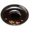 中西 Crafts 溜 kurodaruma 茶托 Cherry Set of 5 4460012 