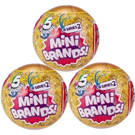 Generic 5 Surprise Mini Brands Series 2 by Zuru - 3 Ball Bundle