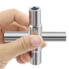 1 Pcs Water Key,4 Way Sillcock Key, Commercial Water Meter