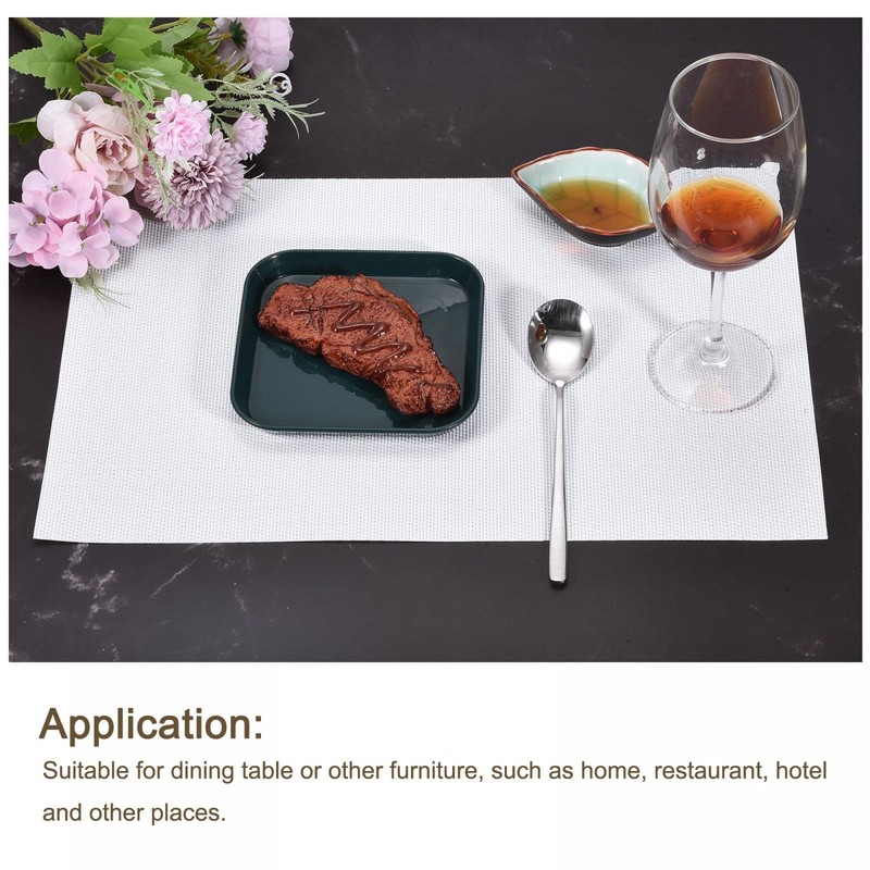 sourcing map Placemats Set of 6, Washable Woven Place Mats