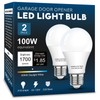 LOXYEE Garage Door Opener LED Light Bulb 2 Pack，15W Equivalent