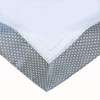 Raebel Grey / White Polka Dot Linen Look with Hemstitch