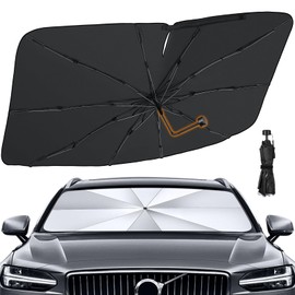 Windshield Sun Shade Umbrella, 55" x 31" Car Sun Shade Windshield Cover, Foldable Car Front Window Protector for Cars, SUVs, Hatchback