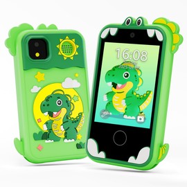 Kids Phone for Girl Toys, Kids Camera Toy Smart Phone Birthday Gifts Toddler Ages 2, 3, 5, 7, 8, 10 Year Old, Educational Learning Toys with 2.8" Touchscreen, Music Player, Video Player, Game (Green)