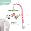 The Peanutshell Crib Mobile for Girls - Soft Pink Musical