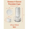 Sweese Porcelain Espresso Cups Set, 4 oz Stackable Cups with