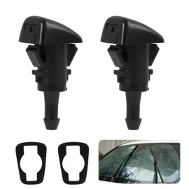2 Pcs 986302K100 Washer Jets, Front Windshield Washer Nozzles Compatible with 2012-2017 Kia Sportage & 2010-2018 Hyundai Tucson ix35, Washer Nozzles Replacement with Rubber Gasket Direct Fit