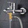 Uenede Solid Brass G1/2" 3 Way Diverter Hose Fitting Tee,