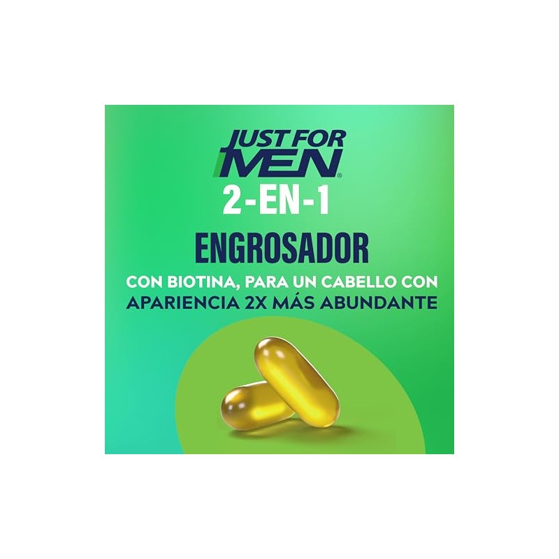 Just For Men Shampoo y Acondicionador 2 en 1 Engrosador
