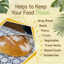 SuperBee Beeswax Wraps | Big Daddy XX-Large | Meadow | Reusable, Eco Friendly, No Waste Food Wrap