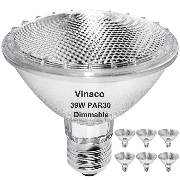 Par30 Short Neck, 6pcs PAR30 39W 120V Halogen Light Bulbs,