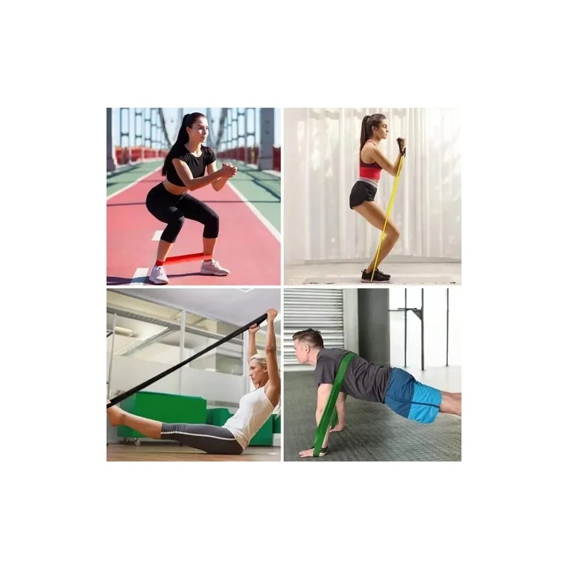 Ligas Resistencia 5 Bandas Elastica Pull Up Entrena En Casa
