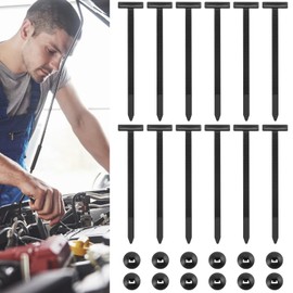 80Pcs Nylon Universal Cable Tie Buckle - New Multifunctional Nylon Zip Ties With Pin & Button Design Plastic Cable Ties Tool Fasteners Car Body UV Resistant Zipties for Car Daily Repair