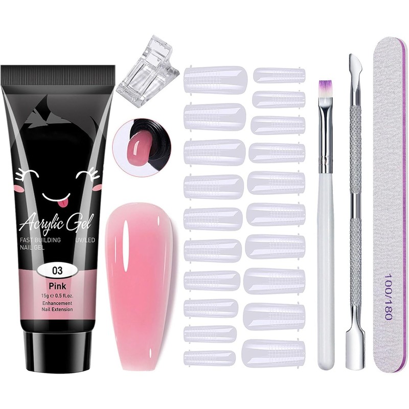 Gel De Extensión De Uñas - Juego De 12 Kit