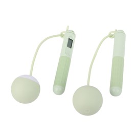 Jump Rope with Counter Weighted Adult Skipping Rope for Indoor Fitness Exercise Built in Battery