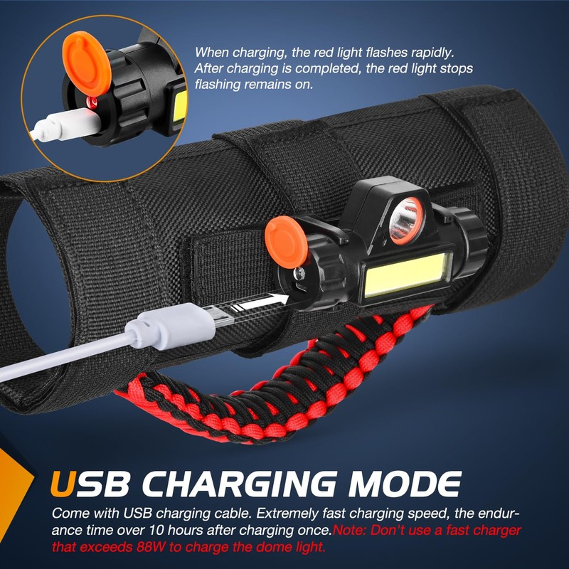 Nilight Dome Light w/Grab Handle Universal 2”- 4” Roll Bar