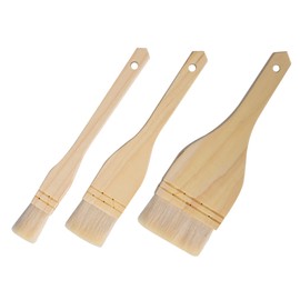 Abaodam 3Pcs Multi Use Woolen Brush for BBQ Baking Versatile Kitchen Utensil for Sauces Oils Marinades for Grilling Baking Cooking Easy to Store Durable Design