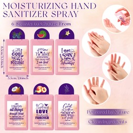 Frienda 24 Pcs Christian Hand Sanitizer Spray for Women, Cute