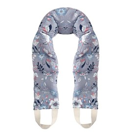 uncn Heating pad for Neck and Shoulders Microwavable Moist Heat Warm hot Compress Neck wrap Weighted Bag with Massage Reusable Herbal Nature for Back and Body flaxseeds (Flower)