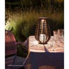 LED Solar Garden Light Lantern Crack Plastic Height 30 cm