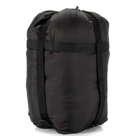 Snugpak Compression Sack WGTE - Durable Nylon Compression Stuff Sack for Camping and Trekking – Travel Bag with 4 Straps & Drawcord System for Sleeping Bags, Clothes – Reduces 30-50% Bulk - Black (M)