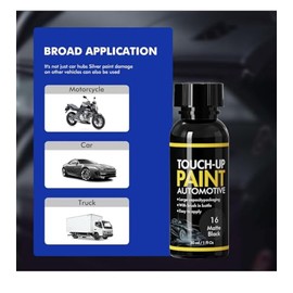 XTryfun - Pintura de Retoque para Llantas Negro Brillante, Kit de Reparación de Llantas para Rozaduras de Bordillo, Pintura de Retoque pa...