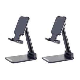 Vimi Dos Soportes Celular De Mesa Ajustable con Inclinación Posiciones (Negro)