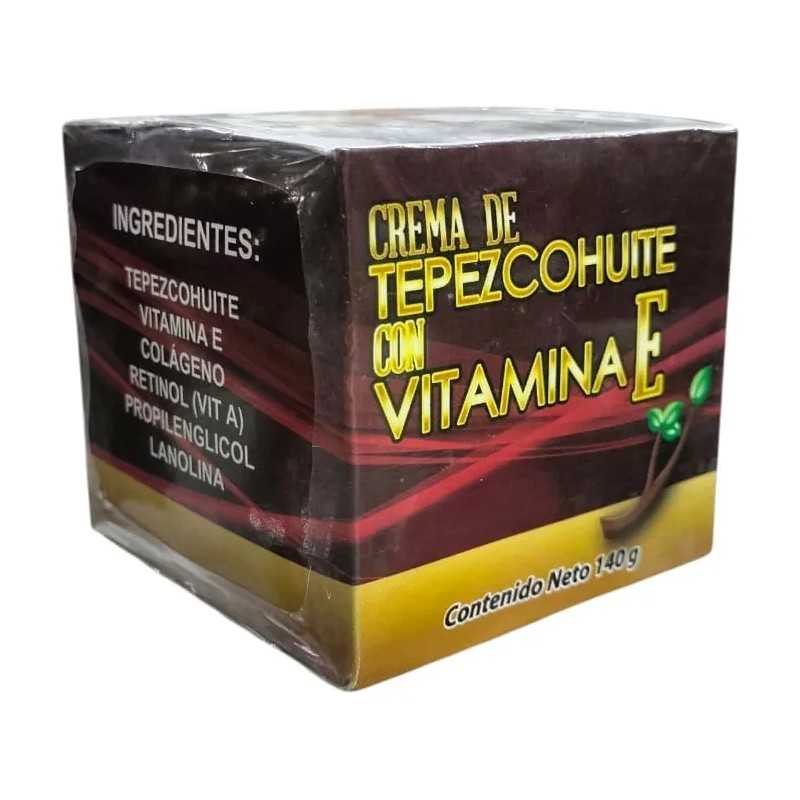 Crema De Tepezcohuite Con Vitamina E Natural De 140 G