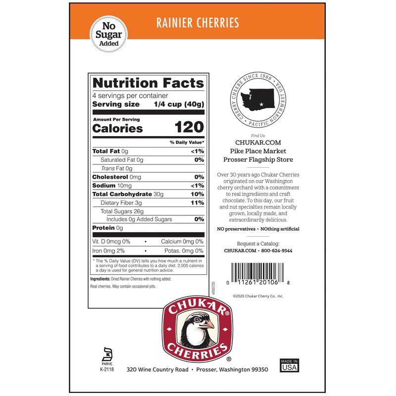 Chukar Cherries Rainier Cherries (Pack of 1)