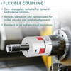 12mm to 12mm Aluminum Plum Flexible Shaft Coupling, D30 L35