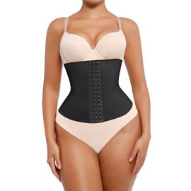 Lover-Beauty Waist Trainer, Tummy Control Waist Cincher Corset for Women, Hourglass Body Shaper, Black, 3XL