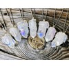 Raw crystal necklace Angel aura quartz necklace Healing crystal necklace