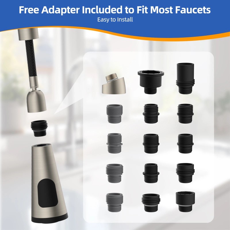 Hibbent Kitchen Faucet Head Replacement Pull Down Kitchen Spray Head